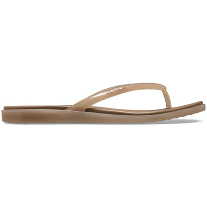 Miami Women's Round Toe Flip Flops, Lightweight Slip On Summer Flat Sandals, Solid EVA Casual Beach Slides