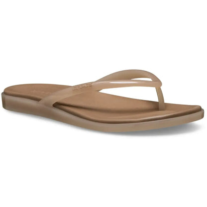 Miami Women's Round Toe Flip Flops, Lightweight Slip On Summer Flat Sandals, Solid EVA Casual Beach Slides
